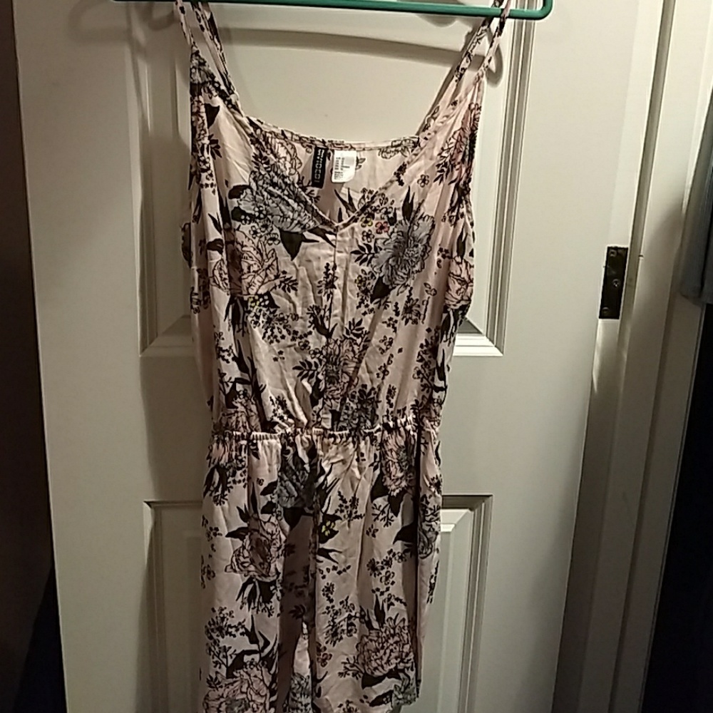 Hm floral spaghetti strap romper